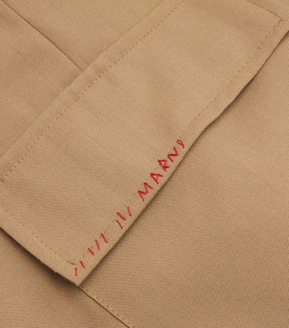 Marni Marni Virgin Wool Cargo Trousers