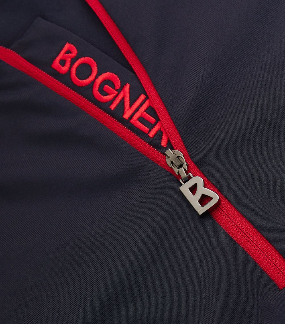 Bogner Bogner Contrast Zip-Up Polo Shirt