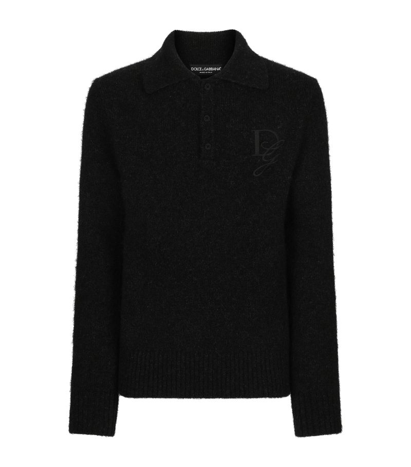 Dolce & Gabbana Dolce & Gabbana Polo-Neck Logo Sweater