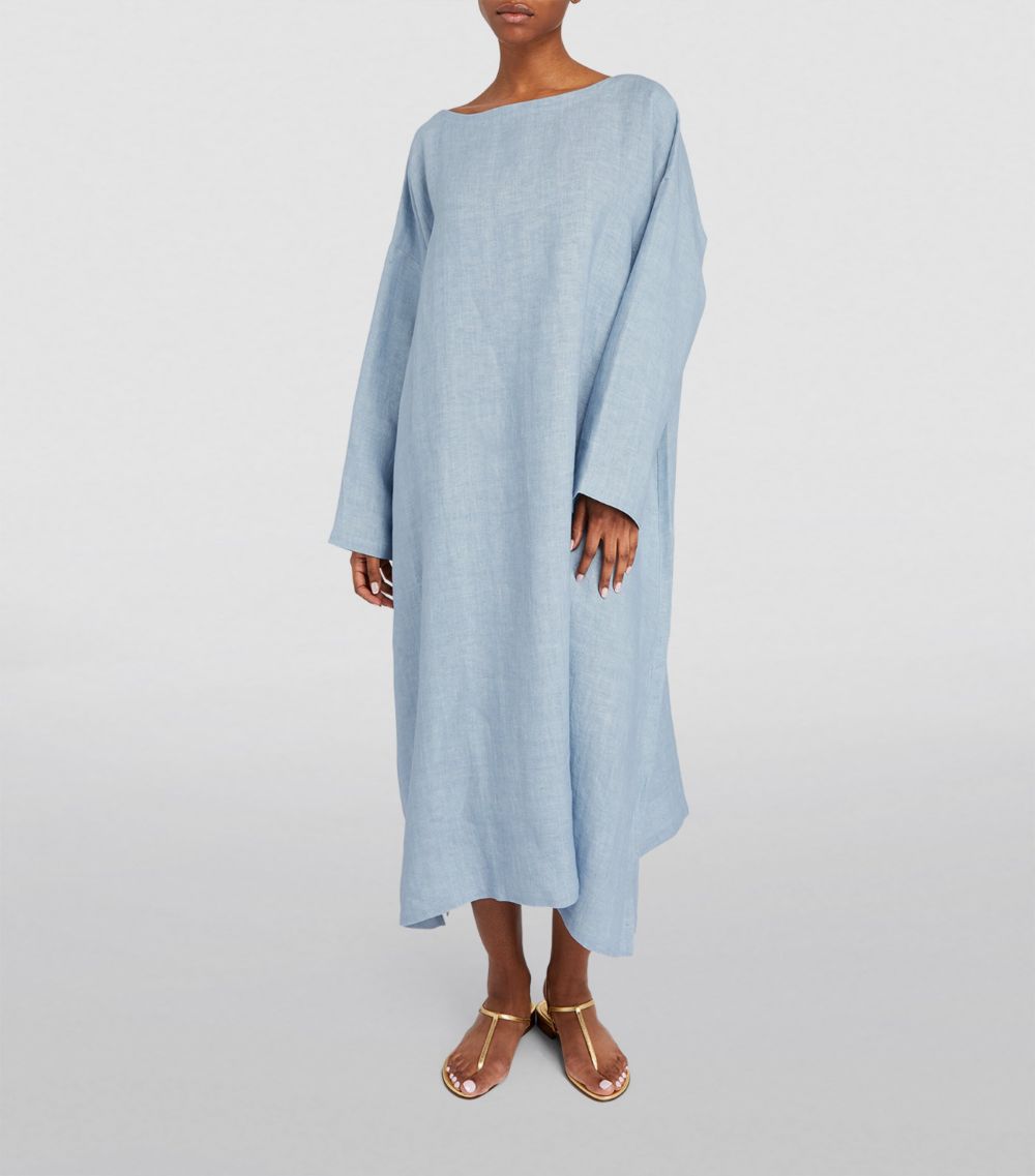 Eskandar Eskandar Linen A-Line Scoop-Neck Dress