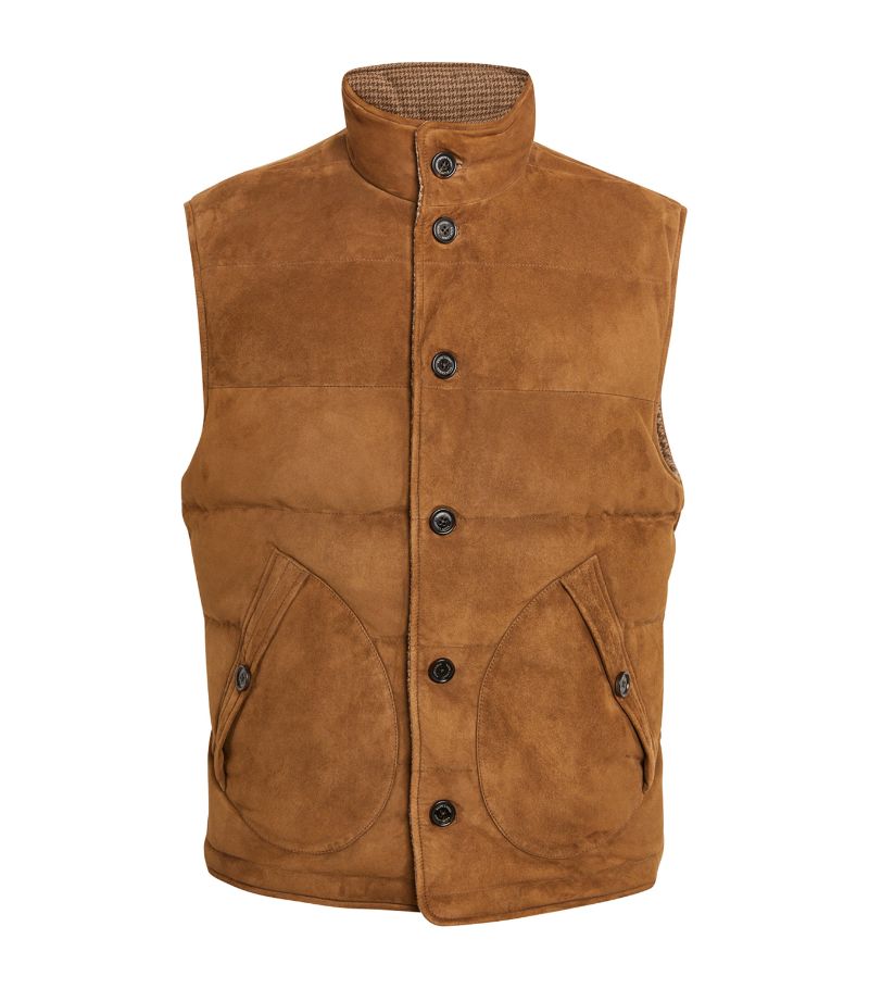 Ralph Lauren Purple Label Ralph Lauren Purple Label Suede Reversible Gilet