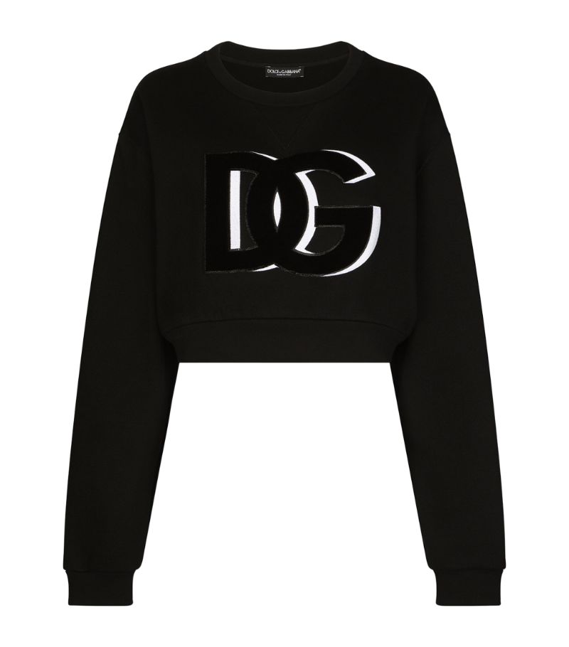 Dolce & Gabbana Dolce & Gabbana Cropped Logo Sweatshirt