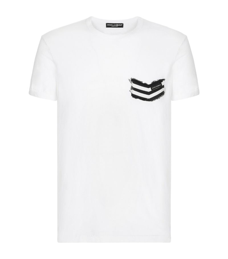 Dolce & Gabbana Dolce & Gabbana Cotton Logo Patch T-Shirt