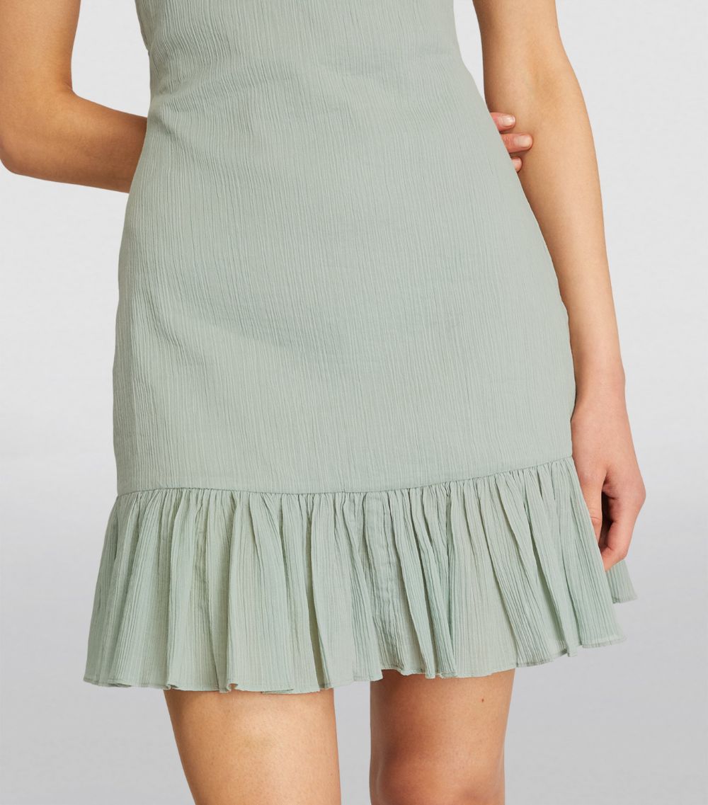  Claudie Pierlot Ruffle-Trim Mini Dress