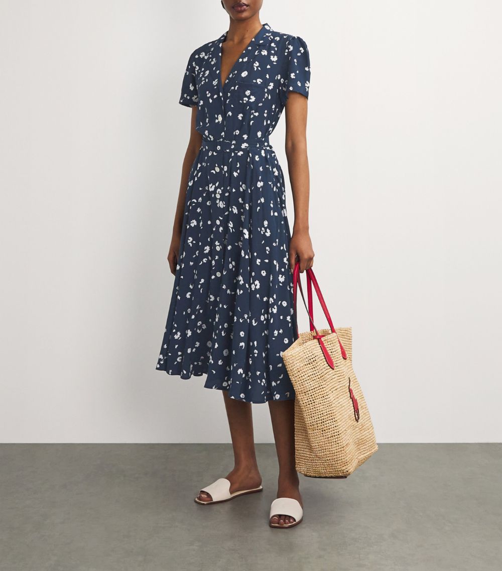 Polo Ralph Lauren Polo Ralph Lauren Viscose Patterned Midi Dress