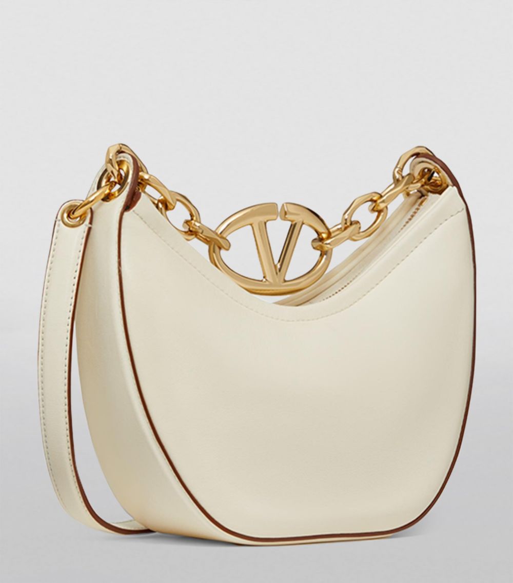 VALENTINO GARAVANI Valentino Garavani Mini Leather Vlogo Moon Shoulder Bag