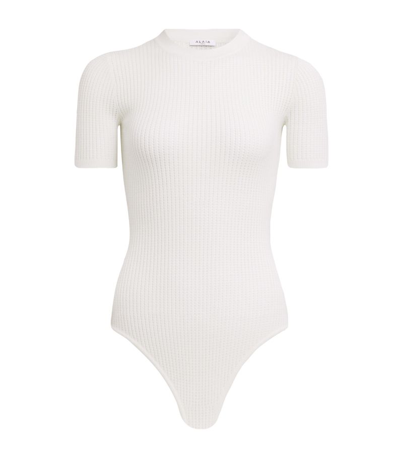 Alaïa Alaïa Wool-Blend Bodysuit