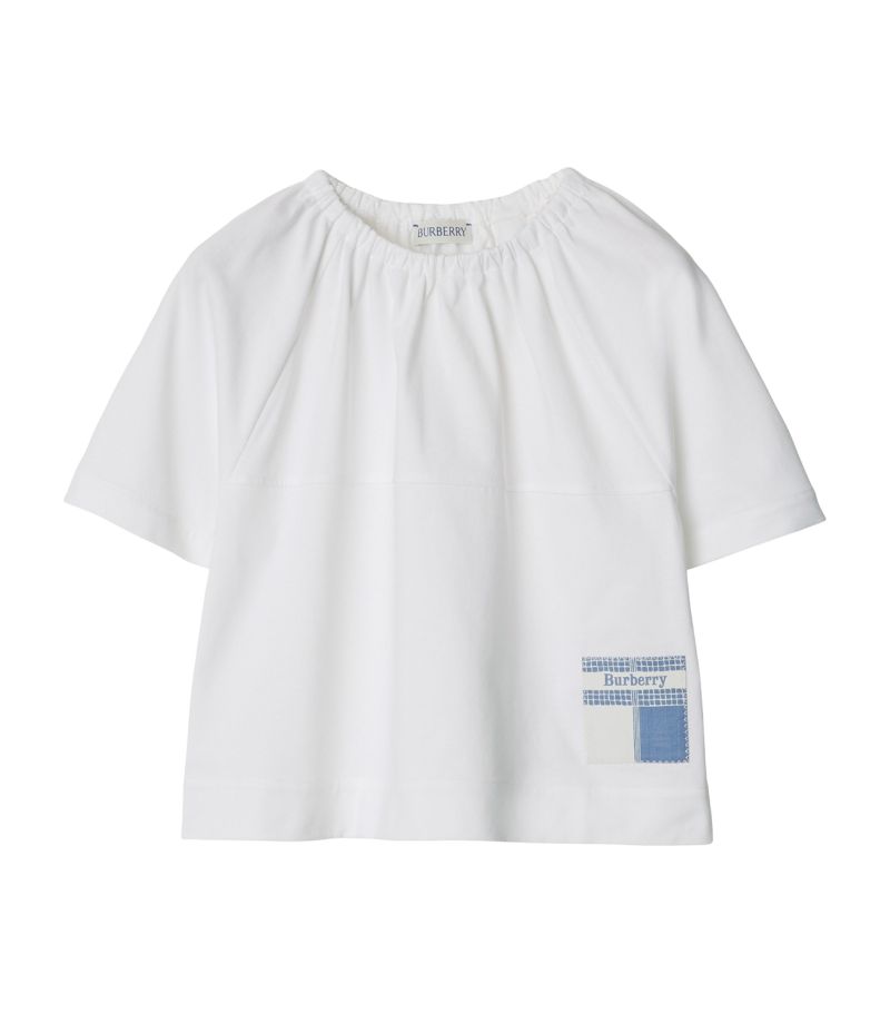 Burberry Burberry Kids Cotton Gathered T-Shirt (3-14 Years)