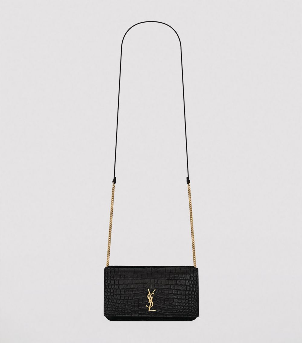 Saint Laurent Saint Laurent Leather Cross-Body Phone Holder