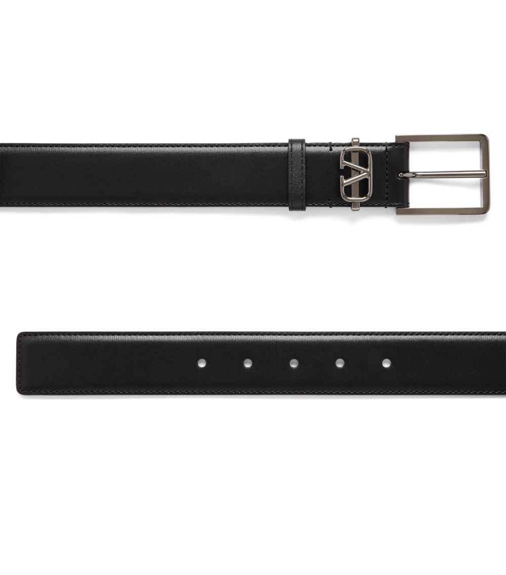 VALENTINO GARAVANI Valentino Garavani Leather VLogo Belt