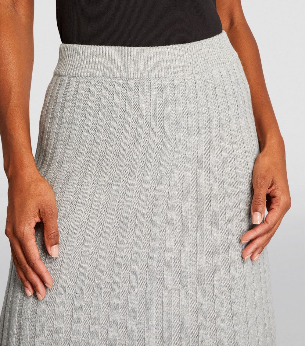 Me+Em ME+EM Merino-Cashmere Midi Skirt