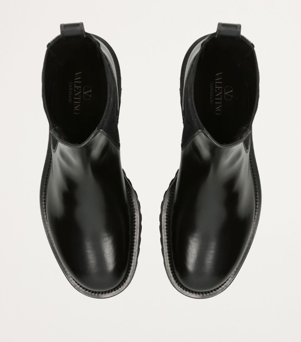 VALENTINO GARAVANI Valentino Garavani Leather Beatle Chelsea Boots