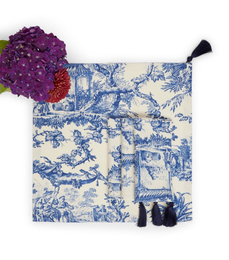  Maison Margaux Set Of 4 Toile Napkins (45Cm X 45Cm)