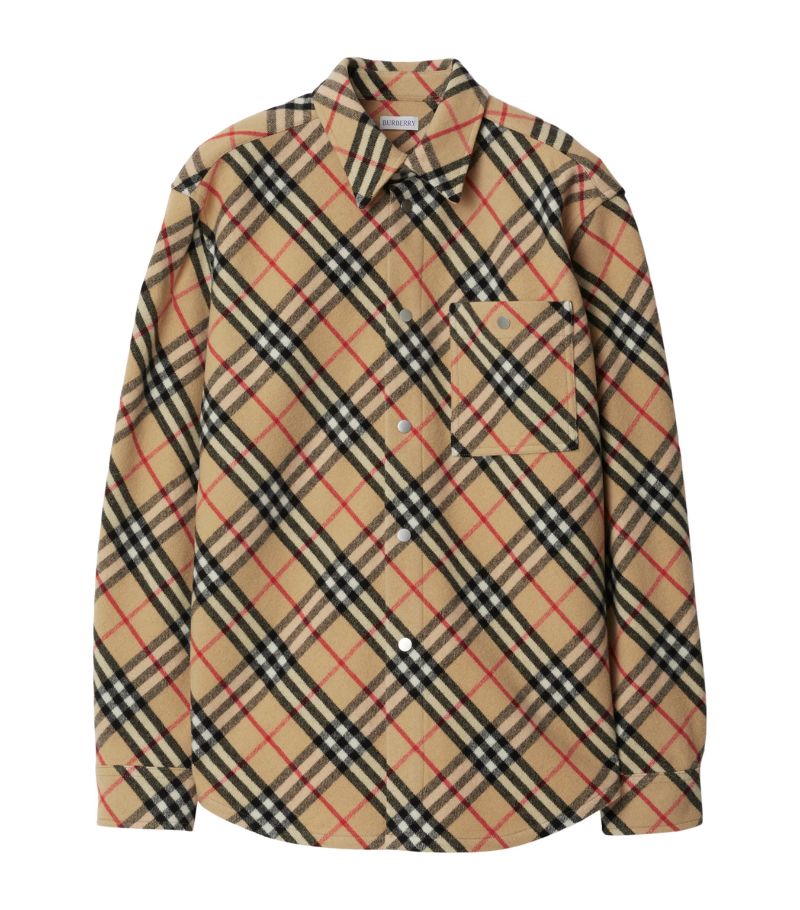 Burberry Burberry Wool Check Flannel Shirt