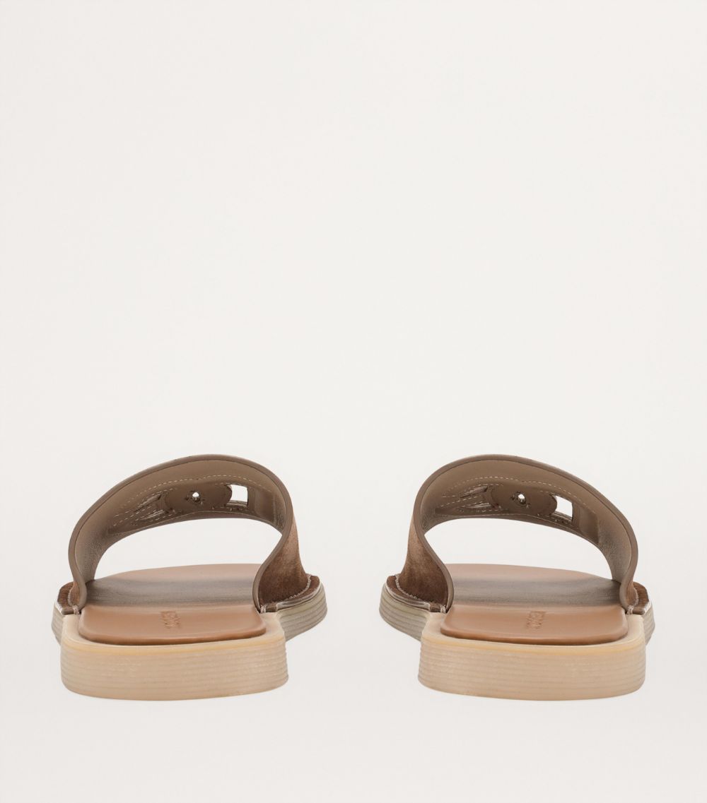 Dolce & Gabbana Dolce & Gabbana Suede Logo Sandals