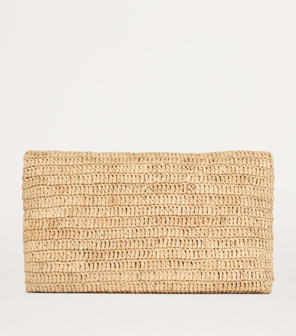 Saint Laurent Saint Laurent Raffia Cassandre Envelope Pouch