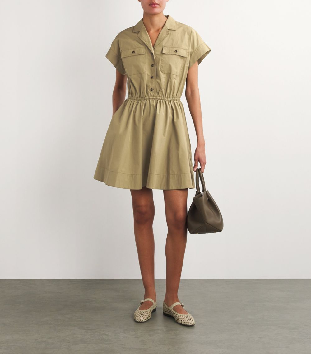 Tory Burch Tory Burch Cotton Poplin Shirt Mini Dress