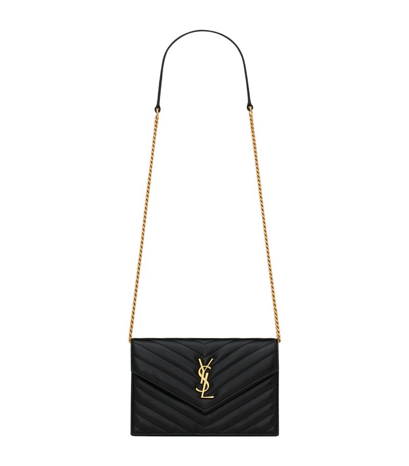 Saint Laurent Saint Laurent Cassandre Matelassé Envelope Chain Wallet