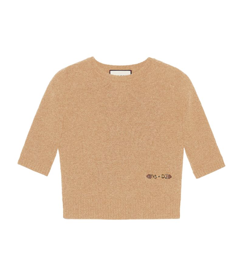 Gucci Gucci Cashmere Horsebit-Detail Sweater