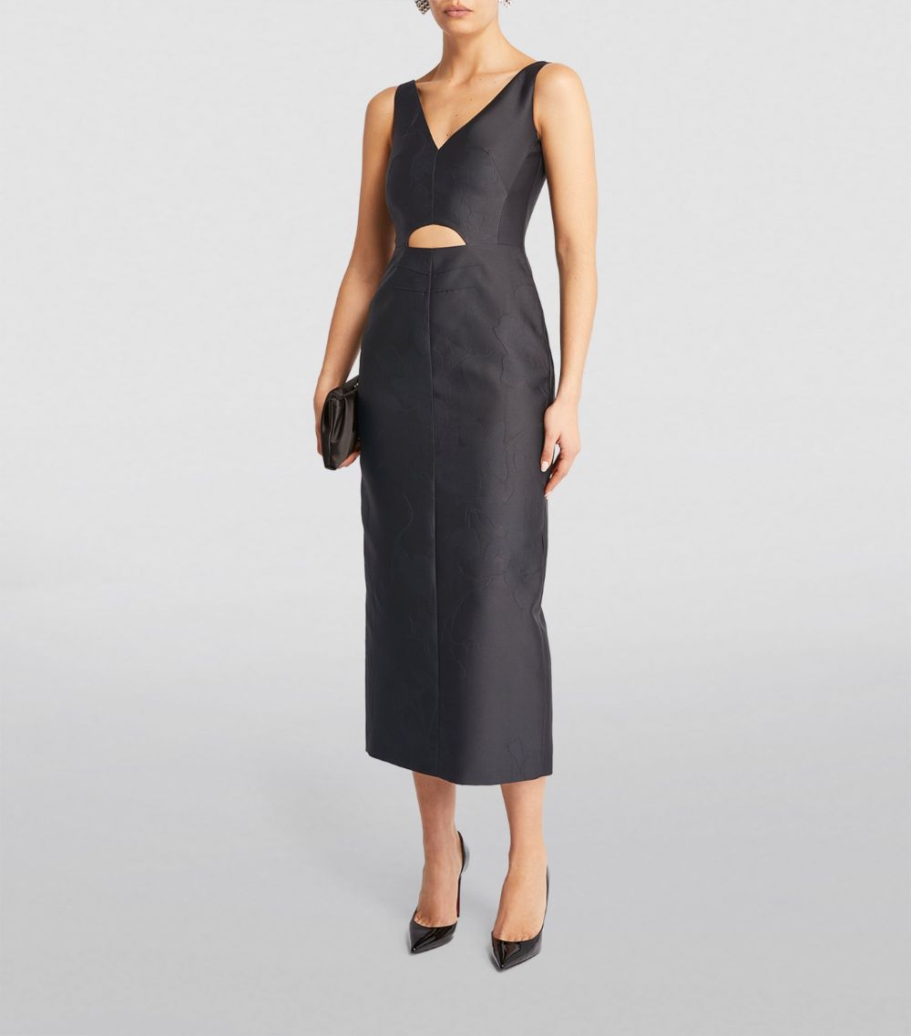 Emilia Wickstead Emilia Wickstead Cut-Out-Detail Ilyse Midi Dress