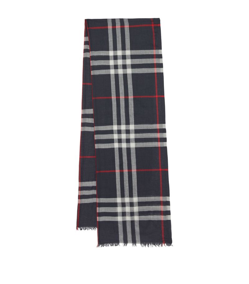 Burberry Burberry Wool-Silk Check Scarf