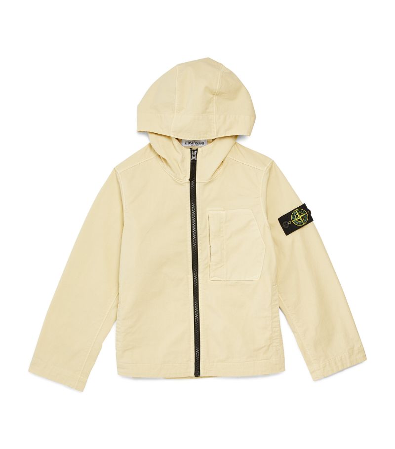 Stone Island Junior Stone Island Junior Hooded Logo Jacket (2-14 Years)