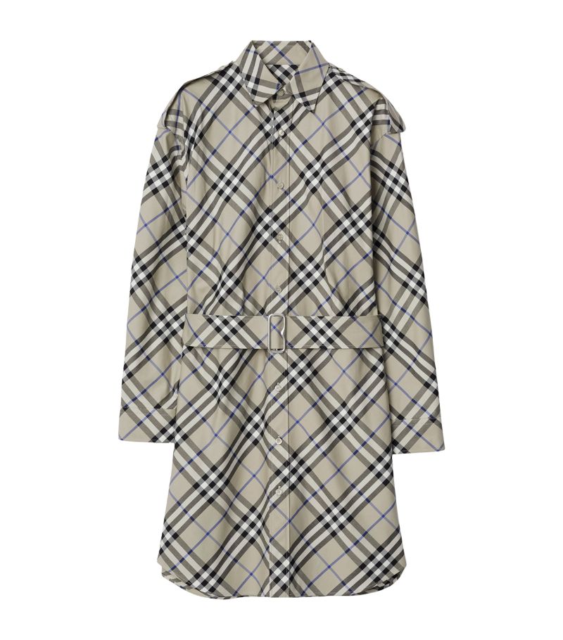 Burberry Burberry Check Trench Coat Mini Dress