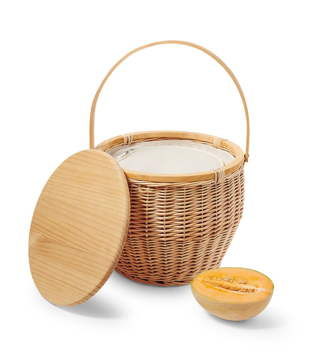 Sunnylife Sunnylife Round Picnic Cooler Basket