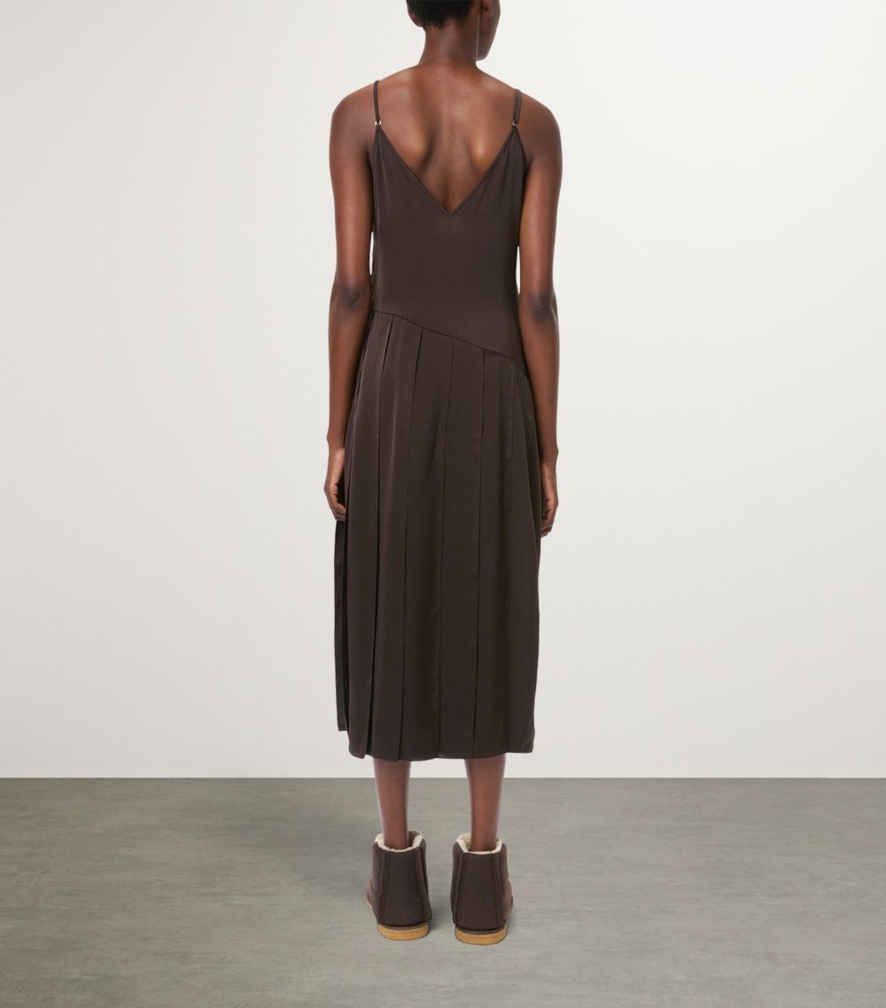 Jw Anderson Jw Anderson Satin Panelled Midi Dress