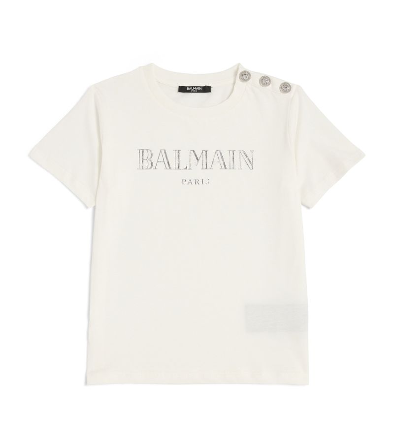 Balmain Balmain Kids Cotton Logo T-Shirt (4-14 Years)