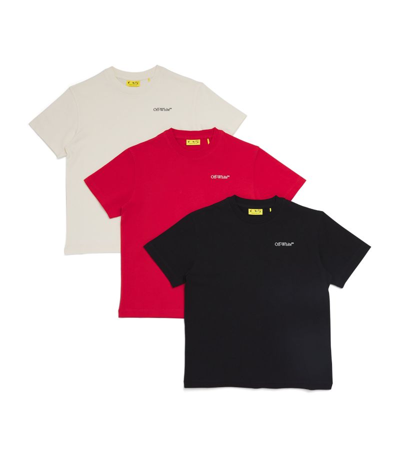 Off-White Kids Off-White Kids Set Of 3 Logo T-Shirts (4-12 Years)