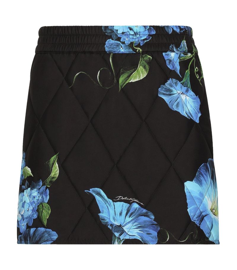 Dolce & Gabbana Dolce & Gabbana Floral Quilted Mini Skirt