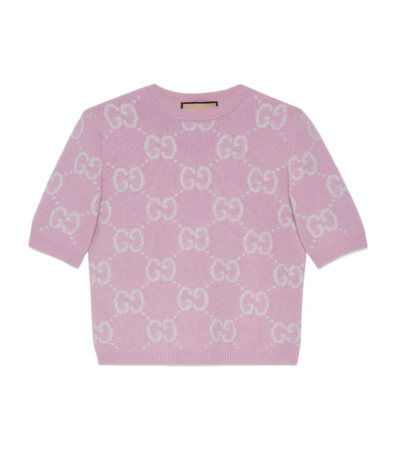 Gucci Gucci Wool Jacquard Gg Top