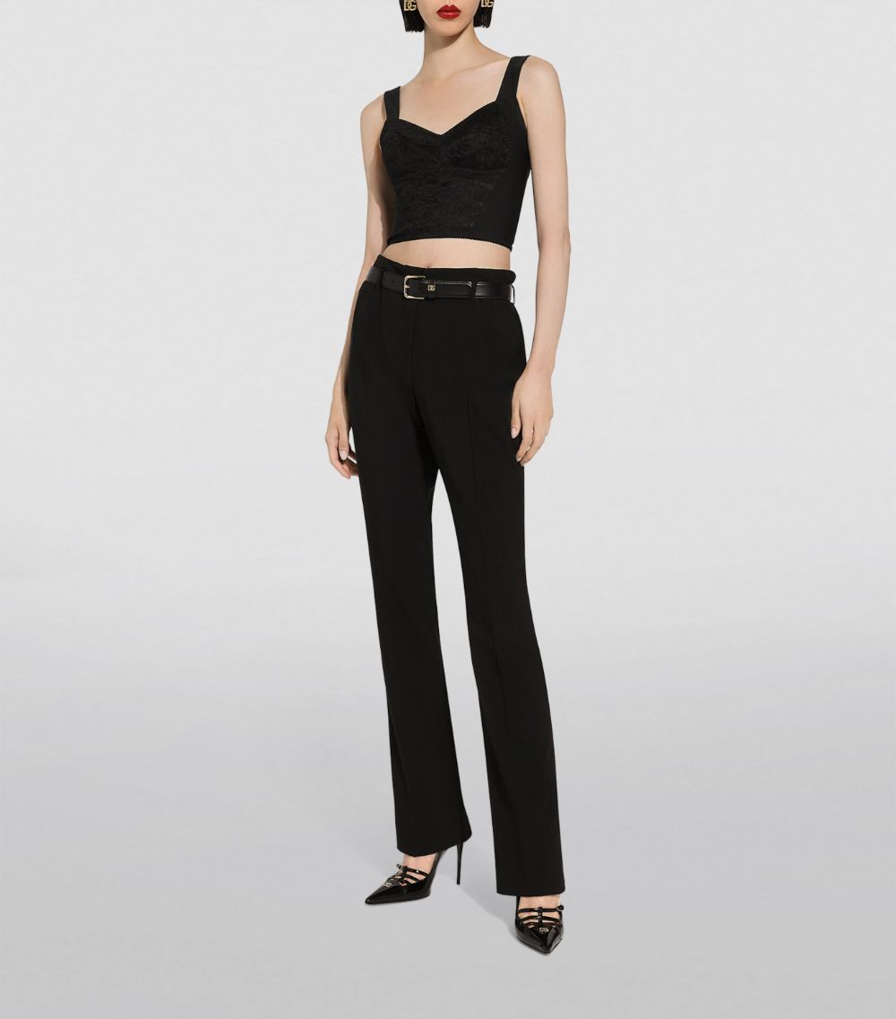 Dolce & Gabbana Dolce & Gabbana Stretch Cotton Tailored Trousers