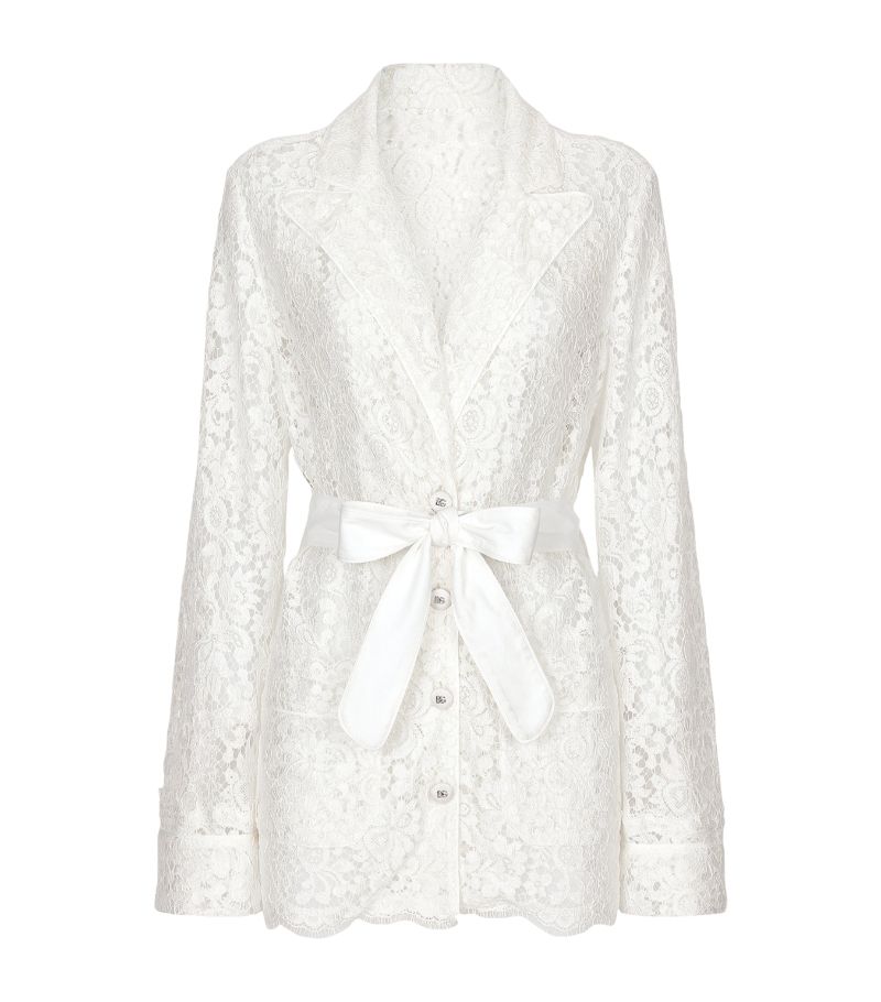 Dolce & Gabbana Dolce & Gabbana Lace Single-Breasted Blazer