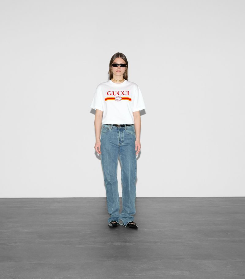 Gucci Gucci Cotton Gg Logo T-Shirt