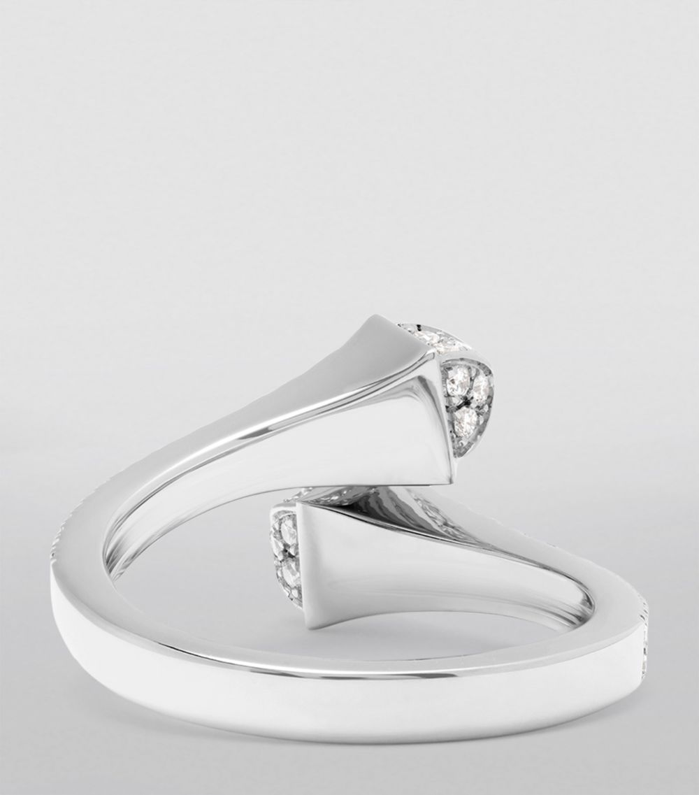  Marli New York White Gold And Diamond Cleo Ring