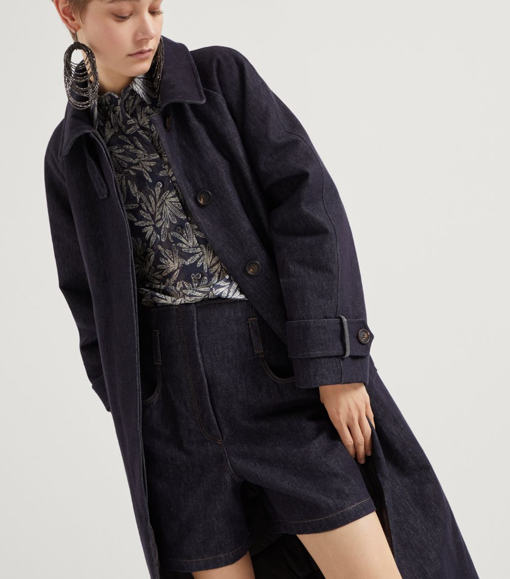 Brunello Cucinelli Brunello Cucinelli Denim Trench Coat