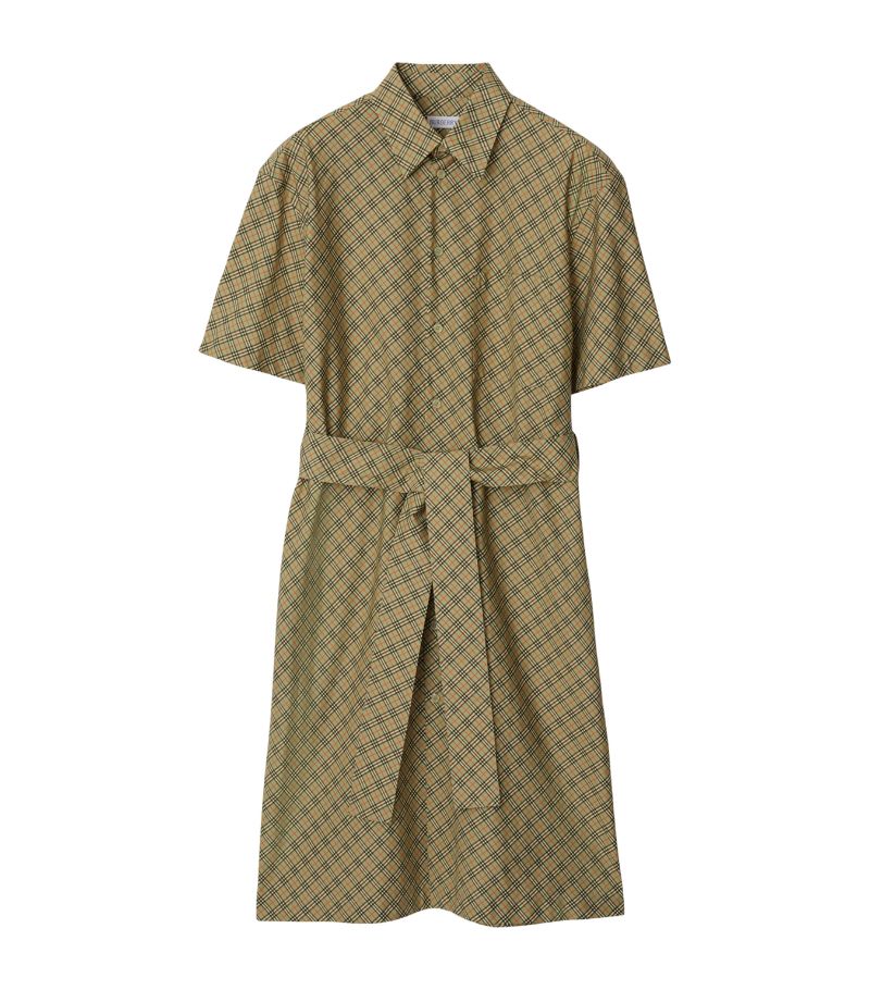 Burberry Burberry Cotton Check Shirt Dress