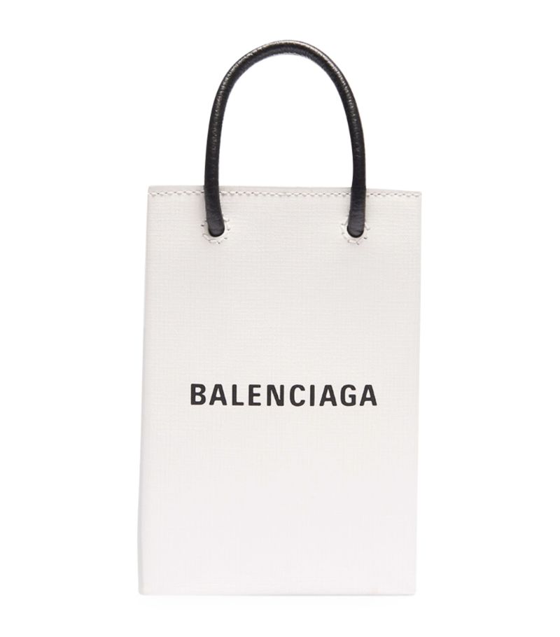 Balenciaga Balenciaga Leather Shopping Phone Holder