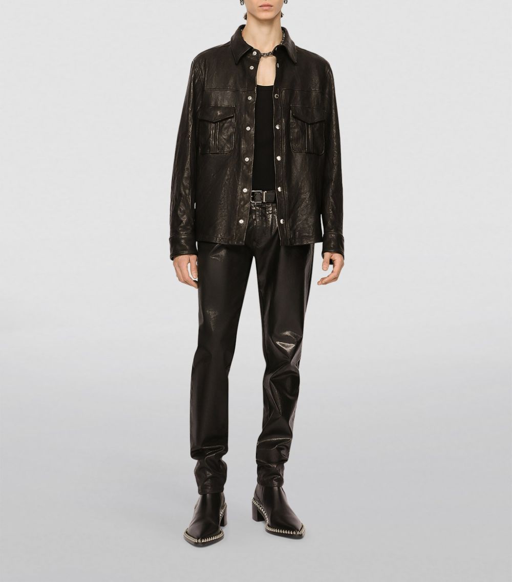 Dolce & Gabbana Dolce & Gabbana Leather Overshirt