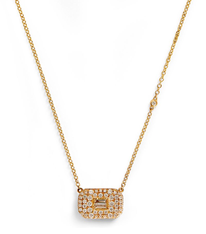 Shay Shay Yellow Gold And Diamond New Modern Necklace