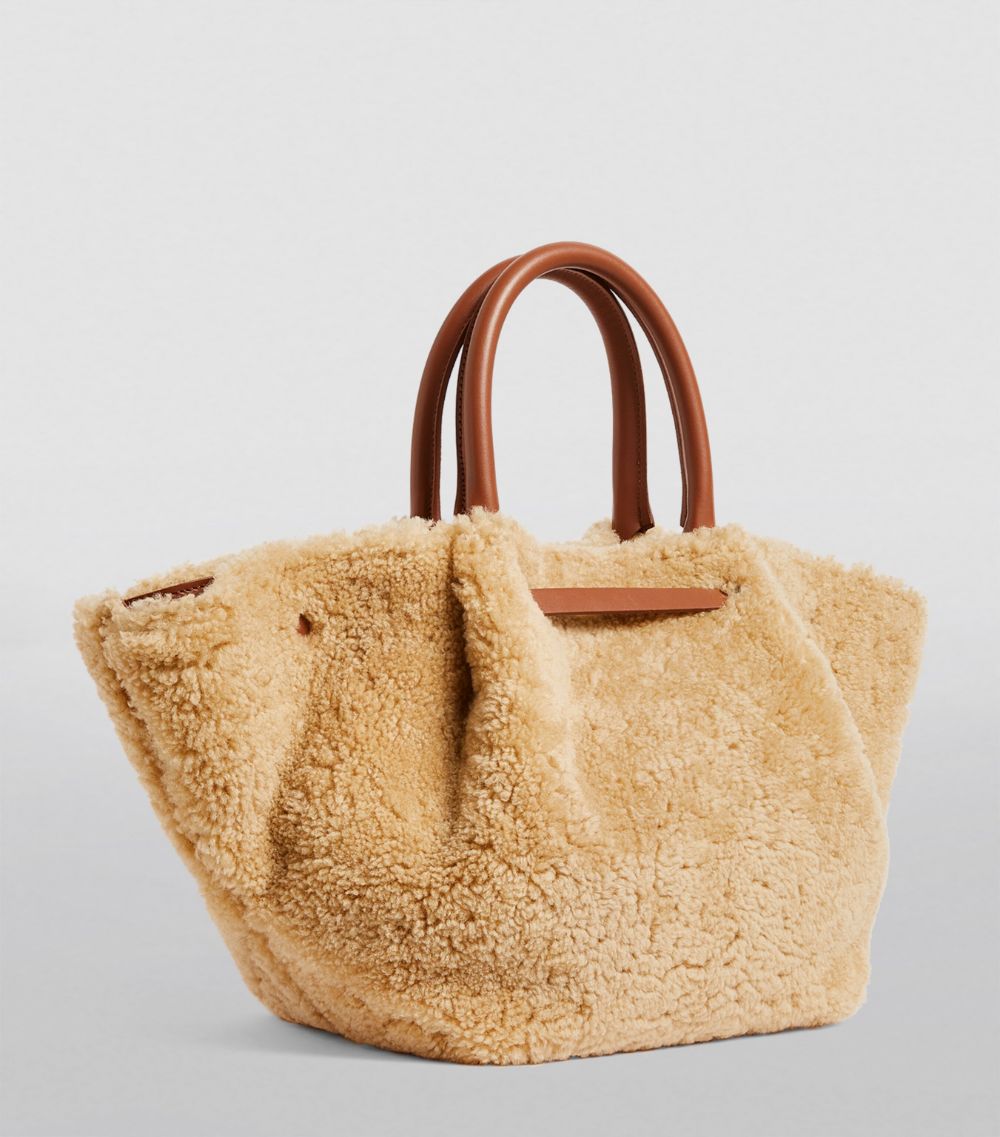 Demellier DeMellier Midi Shearling New York Tote Bag