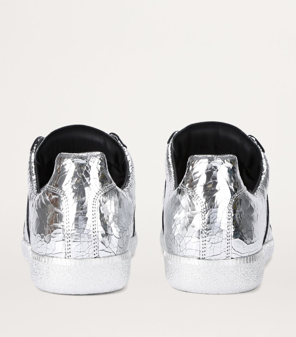 Maison Margiela Maison Margiela Metallic Leather Replica Sneakers