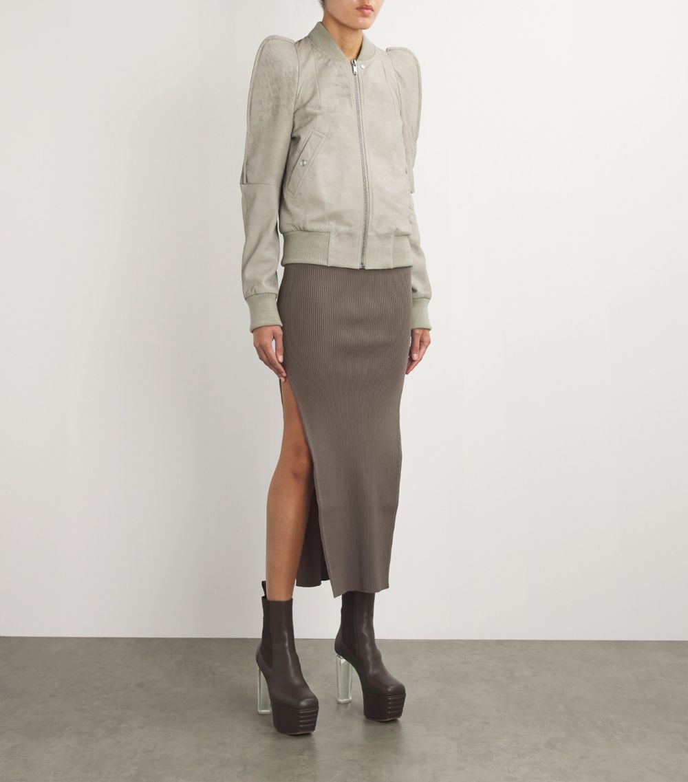 Rick Owens Rick Owens Open-Leg Midi Skirt