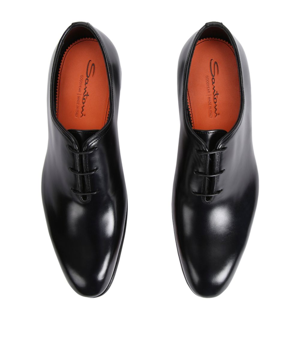 Santoni Santoni Leather Carter Oxford Shoes