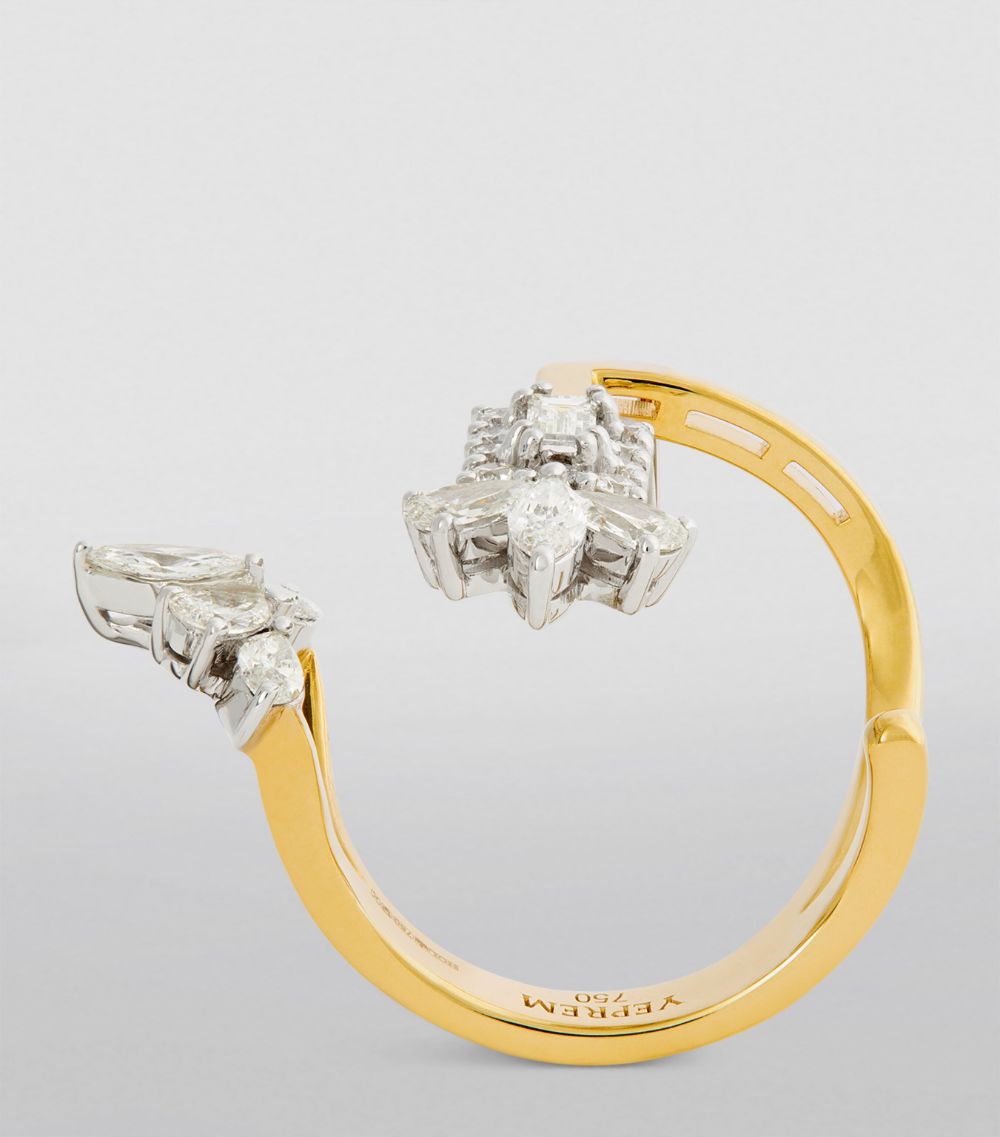 Yeprem Yeprem Yellow Gold And Diamond Golden Strada Ring