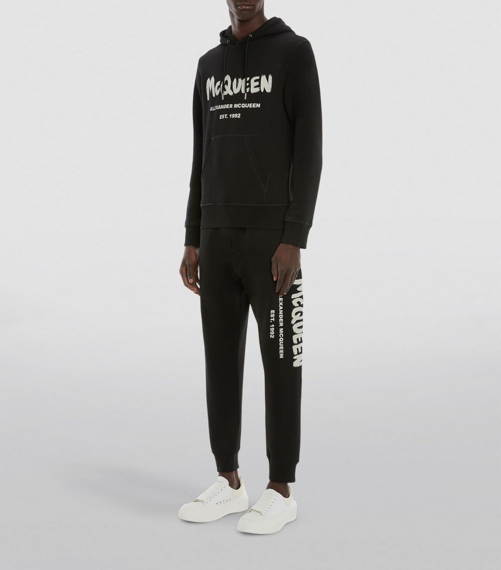 Alexander McQueen Alexander Mcqueen Graffiti Logo Hoodie