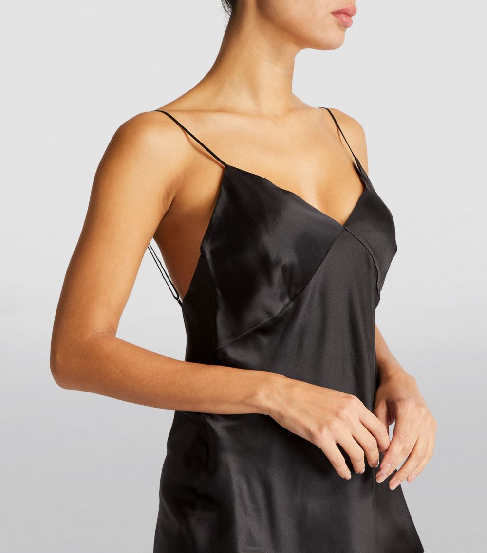 Olivia Von Halle Olivia Von Halle Silk Xena Slip Mini Dress