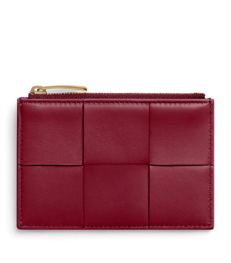 Bottega Veneta Bottega Veneta Leather Cassette Zipped Card Holder